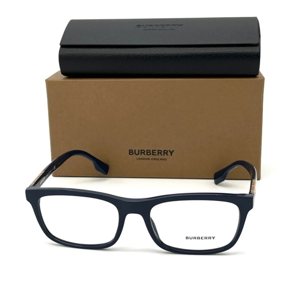 BURBERRY ELM BE2334 3961 Dark Blue / Demo Lens 55mm Eyeglasses - Picture 2 of 8